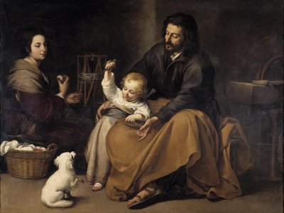 Holy Family with the Little Bird by Bartolomé Esteban Murillo